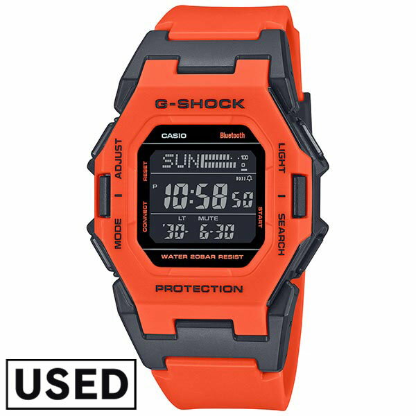 【中古】カシオ CASIO G-SHOCK Gショック Functional Logo Bluetooth デジタル ブラック オレンジ GD-B500FL-4JF メンズ 腕時計 時計