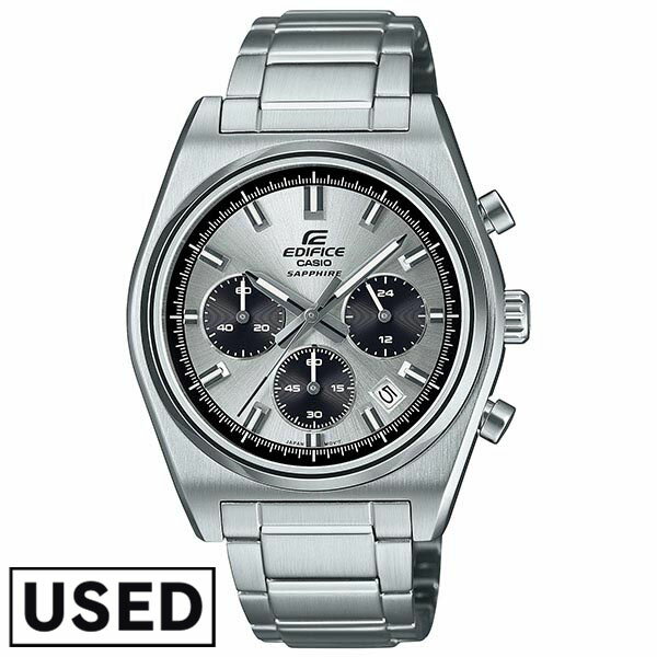 【中古】カシオ エディフィス EDIFICE クロノグラフ ストップウォッチ メタル カジュアル ビジネス EFB-730DJ-7AJF メンズ