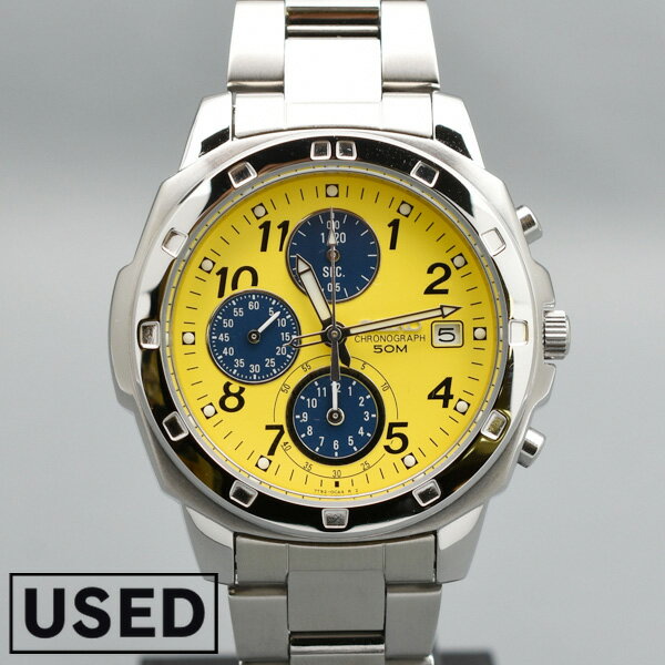 【中古】セイコー SEIKO 逆輸入モデル SEIKO クロノグラフ SND409P1(SND409P) メンズ 腕時計 時計