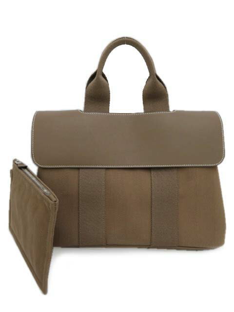 HERMES ヴァルパライソ PM トワルシェブロン×ヴォースイフト エトゥープ 新品同様【中古】のサムネイル