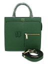 OAD NEW YORK　2WAY ショルダーバッグ ”Mini Kit Zip Satchel ”　ソフトぺブルレザー　Green(グリーン) 未使用【中古】