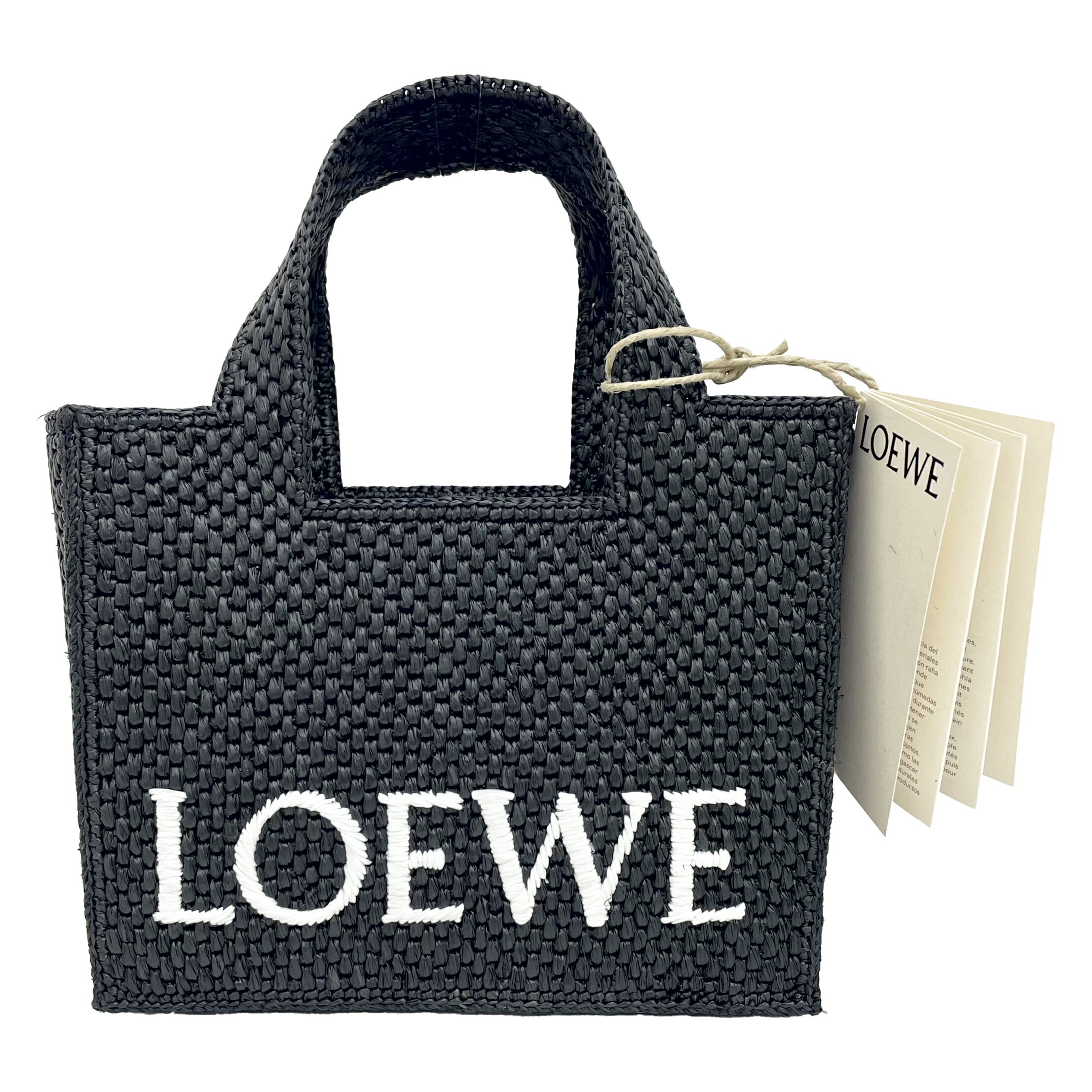 LOEWE　ロエベ　ロエベフォント トート スモール　2WAY　A685B59X01　ブラック　新品同様　【中古】のサムネイル