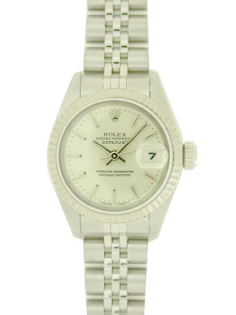 ROLEX ロレックス デイトジャスト 69174 レディース シルバー文字盤 【中古A2ランク】U番