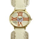 ANNA SUI アナスイ ファッションウォッチ クォーツ ライトゴールド文字盤 GP 新品同様 【中古】