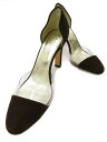 FOXEY パンプス ”レディクリア9” 32152 ヌバック×クリア ダークブラウン #36 未使用【中古】