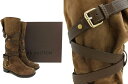 LOUIS VUITTON ブーツ クロスロード・ライン LVロゴ スエード ブラウン系 #37【中古】(4)