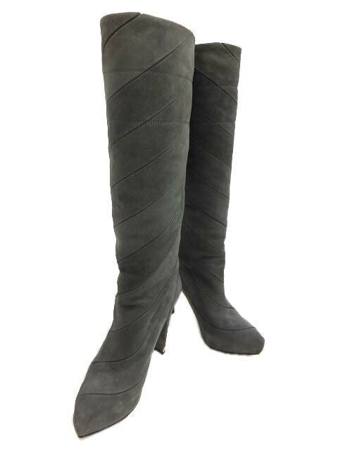 LOUIS　VUITTON　ルイヴィトン　ロングブーツ　フェアリーライン　グリー（グレー）　＃36 1/2　　A1　..