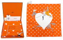 HERMES カレ 70 スカーフ ”Tea Time” ティータイム オレンジ/グリス/ホワイト 未使用【中古】