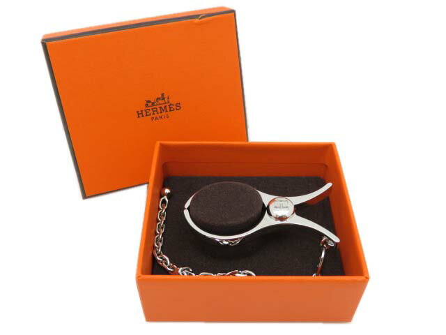 HERMES グローブホルダー フィルー シルバー 美品 【中古】のサムネイル