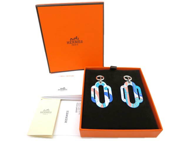 HERMES ピアス　”アトラージュ”エメラルドグリーン系 エルメス銀座購入品　新品同様【中古】のサムネイル