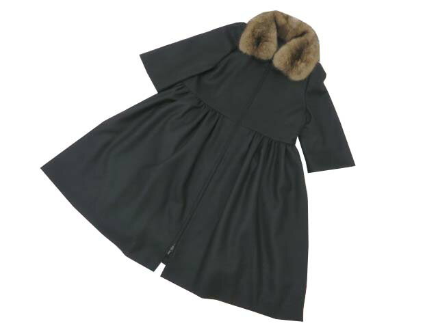 FOXEY BOUTIQUE　37635　Coat(GRACE)　ブラックブラック　42　A1【中古】