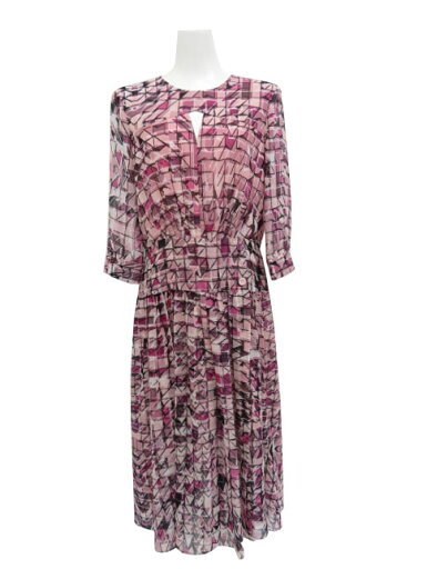 MARYLING ワンピース ピンク系×パープル系 40 未使用【中古】 MARYLING ワンピース ピンク系×パープル系 40 未使用【中古】
