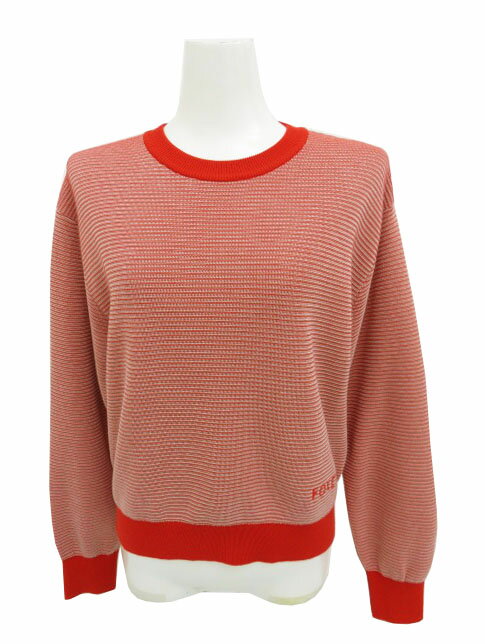 FOXEY BOUTIQUE　ニットトップ サンタルルージュ　42600　パプリカレッド　38　'22年　A1美品【中古】