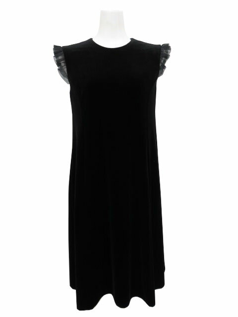 VELOUR NOIR by FOXEY NEW YORK Dress（caddipeia） 43864 ベルベットブラック 38 未使用品【中古】