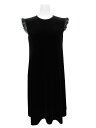 VELOUR NOIR by FOXEY NEW YORK Dress(caddipeia) 43864 ベルベットブラック 38 未使用品【中古】