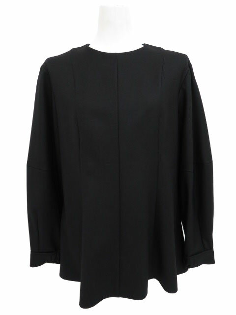 Theory luxe　ウォッシャブルデザインブラウス　ブラック　38　'22年　新品同様【中古】のサムネイル