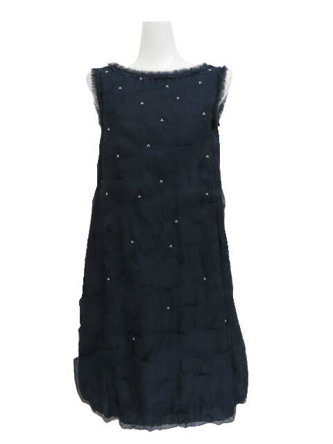 FOXEY BOUTIQUE　ドレス ミラージュ　41822　ネイビー　38　'21年　A1【中古】