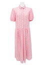 BORDERS at BALCONY レースシャツドレス ピンク 36 '21年SS 新品同様【中古】