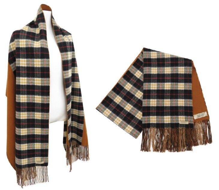 BURBERRY カシミヤマフラー 8005265 カシミヤ100% ブラウン系【中古】