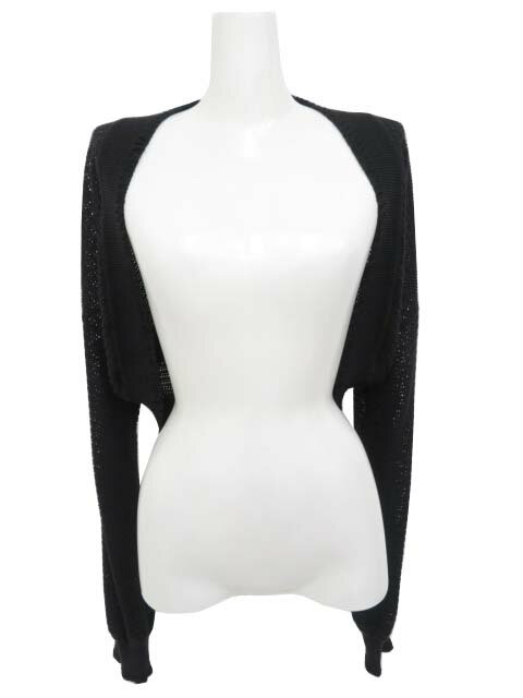 ADEAM　セージカーディガン　45195　ブラック　F　'25年　新品同様【中古】