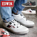 【送料無料】EDWIN ダイヤル式 スニーカー メンズ 白 ...