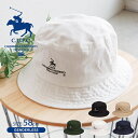 ポロクラブ ハット メンズ ブランド 帽子 レディース つば広 uvカット ロゴ 刺繍 コットン おしゃれ バケットハット バケハ 折りたためる メンズハット ...