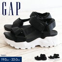 GAP スポーツサンダル キッズ 女の子 男の子 厚底 子供靴 サンダル ジュニア 歩きやすい 動きやすい 履きやすい かわいい シンプル カジュアル アウトドア キャンプ レジャー 海 川 プール 水遊び 小学生 中学生 夏靴 黒 白 ブラック ホワイト ギャップ gpk52524