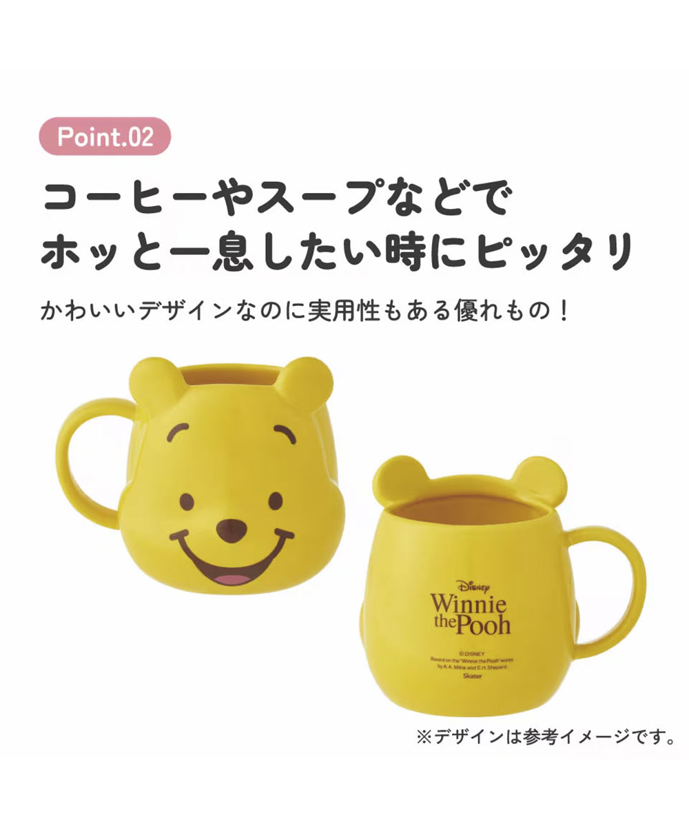 マグカップ 陶器 ダイカット キャラクター 立体 コップ カップ 電子レンジ対応 　食洗機対応 女子 可愛い 取っ手付き キャラクター ディズニー サンリオ ミッキー プーさん オラフ ポムポムプリン ポチャッコ chmgd4