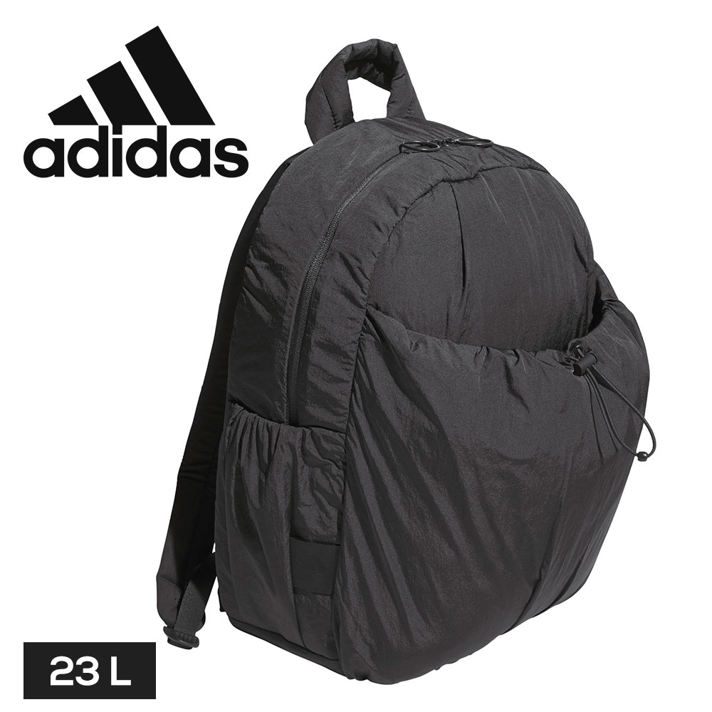 adidas マストハブ バックパック 23L リュック デイパック バッグ PC収納 ノートPCポケット サイドポケット フロントポケット 通勤 通学 ジム デイリー 普段使い 23リットル 多機能 ナイロン 調節可能ストラップ カーボン HY878