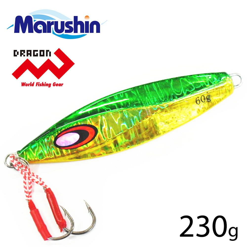 ＼MAX90%OFFセール／ マルシン ペンタトニック グリーンゴールド 230g メタルジグ ハードルアー シーバ..