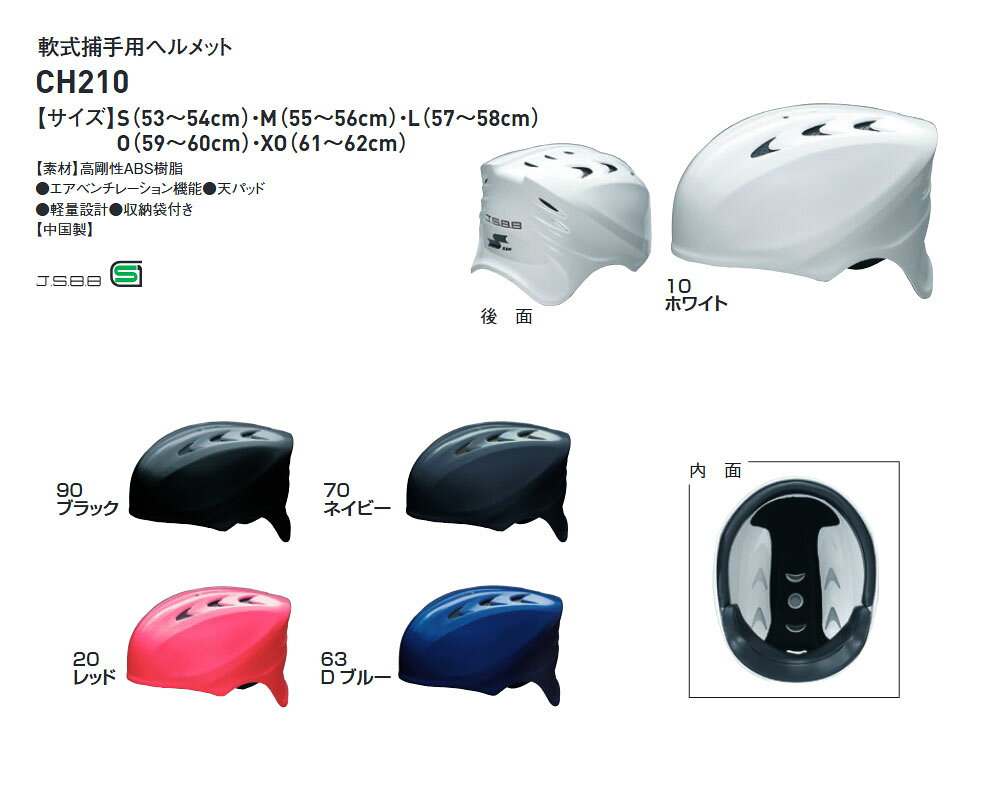 SSK 野球 軟式野球 ヘルメット 防具 捕手 軟式 キャッチャー ヒサシ付き 軟式用 高...