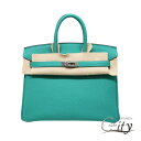【セール限定価格】HERMES【エルメス】バーキン 25 ヴェルソトゴヴェールヴェローヌ×ブルーフリーダーシルバー金具 Z刻印【USED】