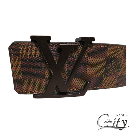 LOUIS VUITTON 【ルイヴィトン】サンチュール・LVイニシャル ベルトM9807ダミエキャンバス【USED】 LOUIS VUITTON 【ルイヴィトン】サンチュール・LVイニシャル ベルトM9807ダミエキャンバス【USED】