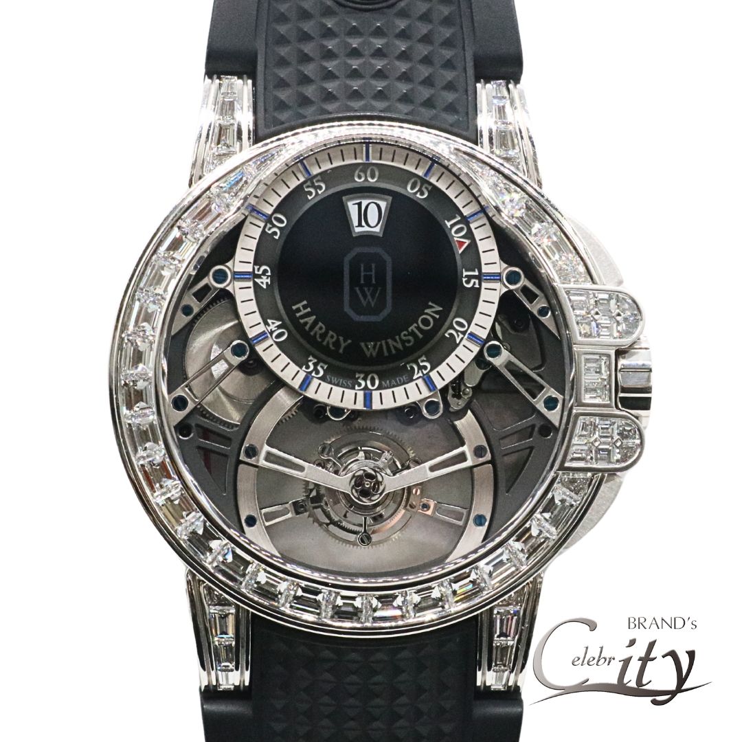 HARRY WINSTON【ハリー・ウィンストン】オーシャントゥールビヨンジャンピングアワーOCEMTJ45WW002WG スケルトン文字盤【USED】
