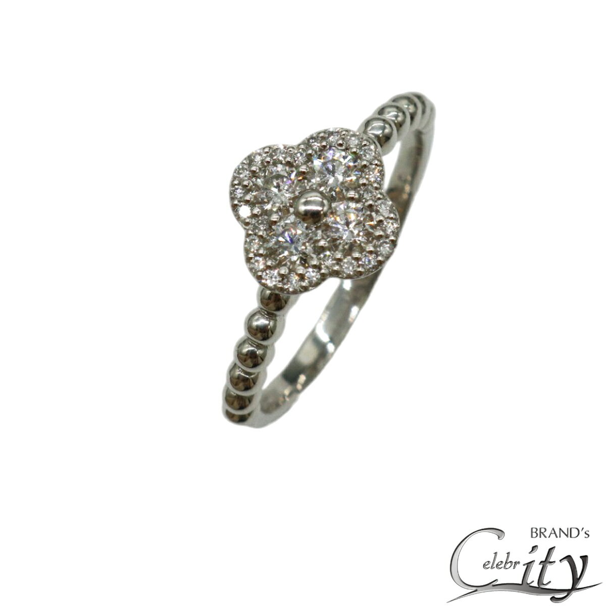 Pt950/D0.40ctフラワー...