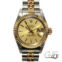 【SALE限定価格】ROLEX【ロレックス】デイトジャスト 2639173/T番SS×YG(ステンレス×イエローゴールド)シャンパンゴールド文字盤レディース【U...