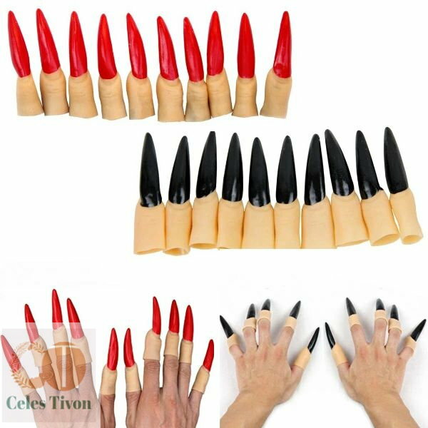 ハロウィン 爪 魔王 ネイル ウィッチネイル マニュキュア 仮装 コスプレ 衣装 グッツ 男性 大人 用 レ..