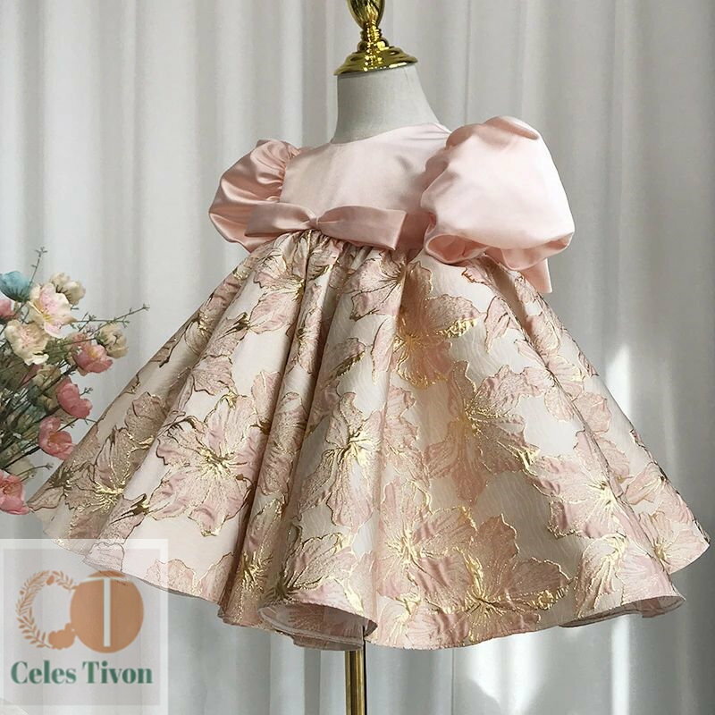 ベビー ドレス ベビードレス 結婚式 セレモニー セレモニードレス ベビー キッズ 赤ちゃん ベビー服 女の子 上品 ハーフバースデー 一歳 誕生日 1歳 キッズドレス ピンク 子供 子ども 発表会 ワンピース かわいい おしゃれ 撮影 リングガール 80 90 100 110