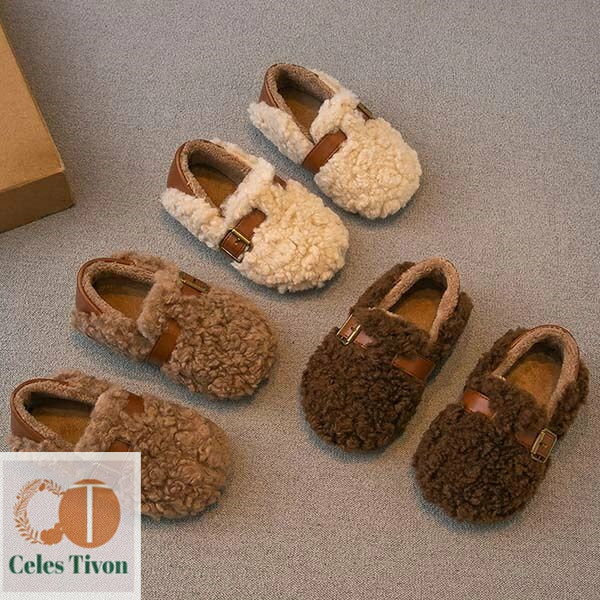 【送料無料】ベビーシューズ 裏起毛 子供 靴 キッズ 女の子 男の子 シューズ ボア おしゃれ 可愛い 防..