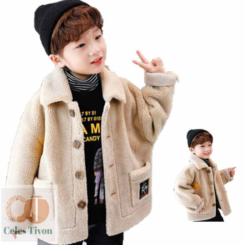 【送料無料】キッズ ボアジャケット 秋冬 ブルゾン ボアブルゾン ボアパーカー 子供服 男の子 裏起毛 ..