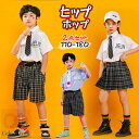 キッズ ダンス 衣装 チェック セットアップ ガールズ ヒップホップ パンツ スカート hiphop kpop 韓国 トップス ボトムス 白 ブルー 学園風 子供 子ども 女の子 男の子 キッズダンス衣装