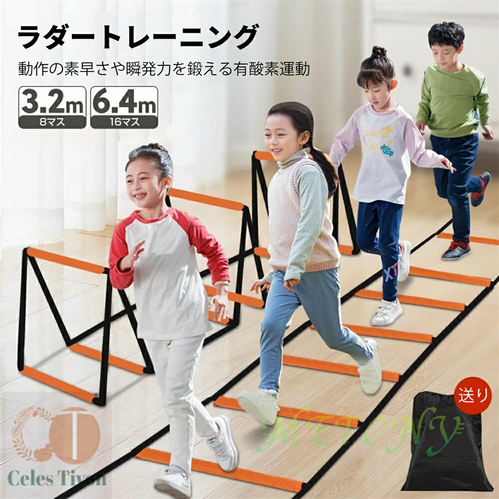 ラダー トレーニング 3.2m 8マス 6.2m 16マス ハードル トレーニングラダー 立体ラダー ジャンプ 収納..