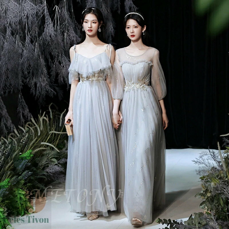 ロングドレス ブライズメイド ドレス タキシード フォーマルドレス パーティードレス Aライン フレア 結婚式 ワンピース マキシ丈 ロング丈 ミディアム丈 ひざ下丈 膝下 記念日 ダンス衣装 ウェディングドレス お呼ばれ 花嫁 二次会 演奏会 チュールスカート
