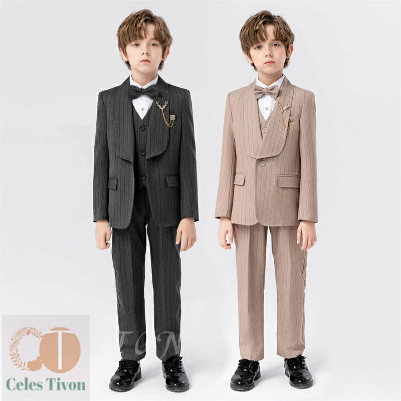 子供スーツ 6点セット 入学式 卒業式 男の子 フォーマル スーツ 子供服 コート 七五三 保育園 発表会 結婚式 ジャケット 長袖 キッズスーツ ベビースーツ...