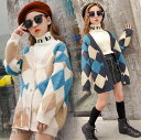一部即納韓国子供服 コート ジャケット アウター 子供服 長袖 ニットセーター お洒落 韓国子供服 女の子 ニット アウター 女児トップス 秋冬 セーター アウター カーディガン 120cm 130cm 140cm 150cm 160cm コールドに対応 小学校 小学生(4)