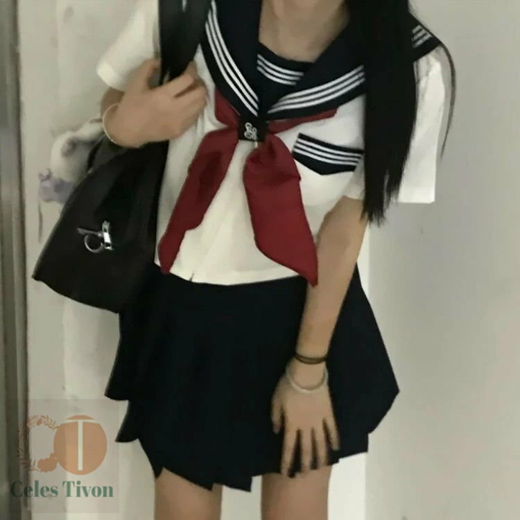 セーラー服 半袖 コスプレ 3点セット 学生服 制服 紺 ハロウィン 仮装 長袖 半袖 上下セット レディース 大きいサイズ 大人 春夏秋冬 可愛い 女子高校 JK制服 高校生 コスチューム 文化祭 学園祭 イベント オシャレ 成人式 中学生 入学式 卒業式 S-2XL