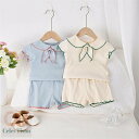 ベビー服 セットアップ 女の子 上下セット 半袖 夏 2点セット 子ども キッズ tシャツ Tシャツ ショートパンツ 女児 子供服 おしゃれ カジュアル きれい...