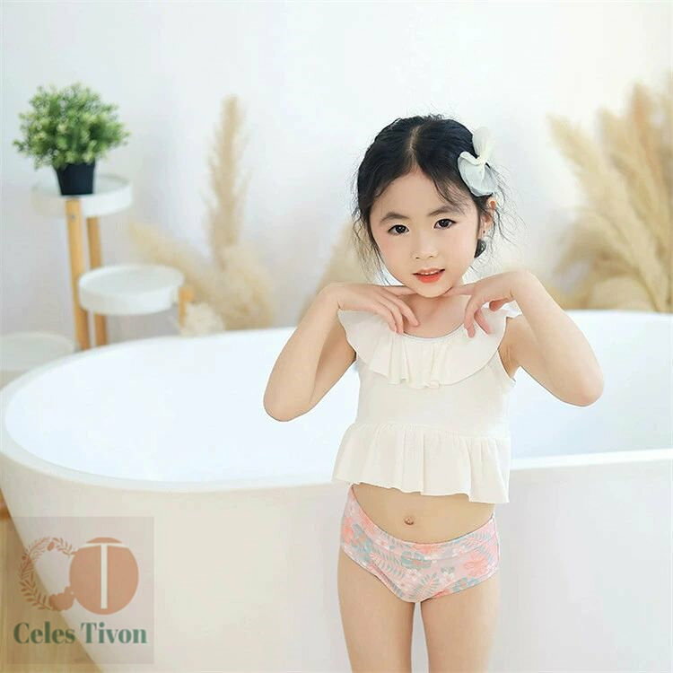 水着 キッズ 女の子 セパレート 子供 水着 ベビー 韓国 こども水着 ガールズ水着 ジュニア水着 かわいい水着 砂浜 海の日 幼稚園 保育園 保守 露出控えめ トップス＋三角パンツ キッズ 女の子 こども 可愛い 水遊び さくらんぼ