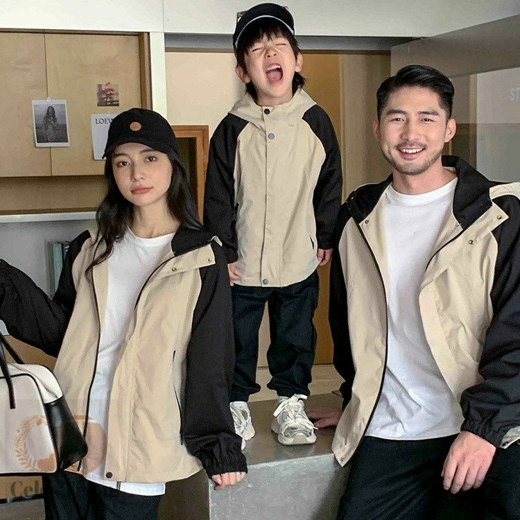 親子 ペアルック 赤ちゃん アウター ジャケット 春秋 冬 フード付き 親子コーデ 長袖 マウンテンパーカ..