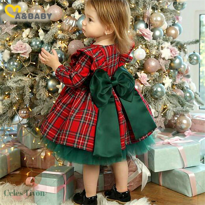 クリスマス コスチューム ワンピース 女の子 子供ドレス ベビードレス クリスマス コスプレ衣装 キッズドレス 赤ちゃん レッドチェック柄 クリスマス仮装 パーティー 可愛い 80cm 90cm 100cm 110cm 120cm 130cm